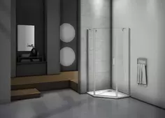 Душевой уголок 90x90 см Good Door Mokka PNT-90-C-WE прозрачное