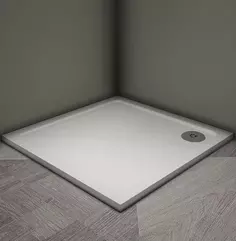 Душевой поддон из литьевого мрамора 80x80 см Veconi Tezeo Stone TZ08-80K-01-19C3