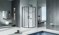 Душевой уголок 100x100 см Good Door Cofe R-100-C-B прозрачное