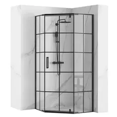 Душевой уголок 80x80 см Rea Hex REA-K8969 прозрачное