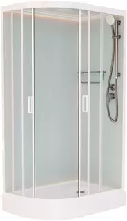 Душевая кабина 100x80x220 см Frank F418R White 418419 прозрачное