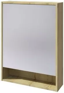 Зеркальный шкаф 60x80 см дуб эльвезия Caprigo 2050-Дуб эльвезия