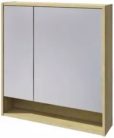 Зеркальный шкаф 75,8x80 см дуб эльвезия Caprigo 2051-Дуб эльвезия