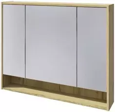 Зеркальный шкаф 100x80 см дуб эльвезия Caprigo 2052-Дуб эльвезия