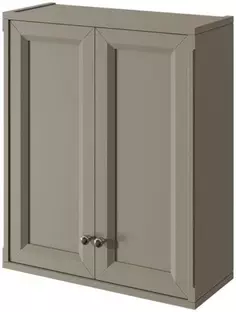 Шкаф двустворчатый серый матовый Caprigo Jardin 10495-B021