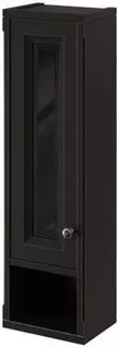 Шкаф одностворчатый черный матовый L Caprigo Jardin 10490L-B032