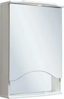 Зеркальный шкаф 50x75 см белый R Runo Фортуна 00000001027 РУНО
