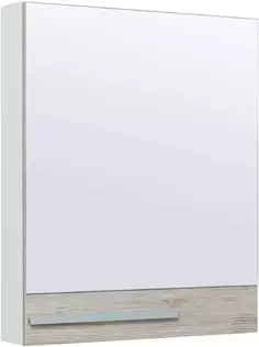 Зеркальный шкаф 60x75 см дуб скандинавский/белый R Runo Вудлайн 00-00001006 РУНО