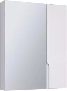 Зеркальный шкаф 60x75 см белый Runo Стокгольм 00-00001126 РУНО