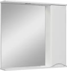 Зеркальный шкаф 80x75 см белый R Runo Афина 00-00001172 РУНО