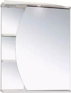 Зеркальный шкаф 60x75 см белый R Runo Линда 00000001082 РУНО