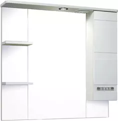 Зеркальный шкаф 75x80 см белый R Runo Турин УТ000002105 РУНО