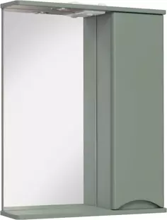 Зеркальный шкаф 60x75 см цемент R Runo Афина 00-00001207 РУНО