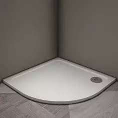 Душевой поддон из литьевого мрамора 80x80 см Veconi Tezeo Stone TZ10-80PL-01-19C3