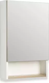 Зеркальный шкаф 50x65 см дуб крафт/белый R Runo Бари 00-00001381 РУНО