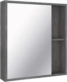 Зеркальный шкаф 60x65 см железный камень L/R Runo Эко 00-00001325 РУНО