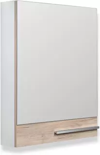 Зеркальный шкаф 60x75 см дуб крафт/белый R Runo Вудлайн 00-00001346 РУНО
