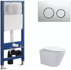 Комплект подвесной унитаз Sintesi Essler SIN-TS-SLR-181 + система инсталляции Sintesi SIN-CCI-SMP-101 + SIN-FB-BRC-504