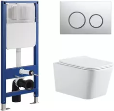 Комплект подвесной унитаз Sintesi Balti SIN-TS-BLT-171 + система инсталляции Sintesi SIN-CCI-SMP-101 + SIN-FB-BRC-504