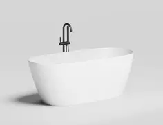Ванна из литьевого мрамора 164x76 см Salini S-Sense Sofia Light 103611G