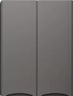 Шкаф двустворчатый 60x80 см серый матовый Style Line Бергамо СС-00002358