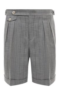 Шорты из хлопка и шерсти Brunello Cucinelli
