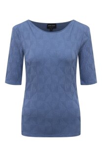 Топ из вискозы и кашемира Giorgio Armani