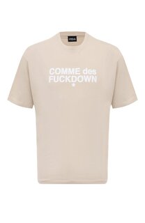 Хлопковая футболка Comme des Fuckdown