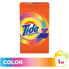 Стиральный порошок Tide, 1 кг, автомат, для цветного белья, Color