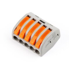 Клемма монтажная, 5 отверстий, с рычагами, Smartbuy, SBE-cwcc-5