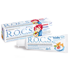 Зубная паста ROCS для детей фруктовый рожок без фтора 45 гр R.O.C.S.