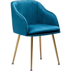Кресло Glasar зелено-синее 55х56х78 см ГЛАСАР