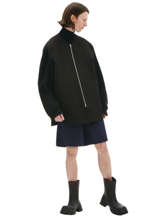 Черная комбинированная куртка Jil Sander