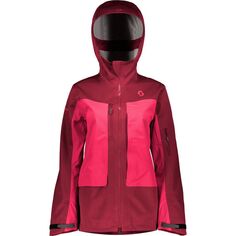 Куртка горнолыжная Scott Jacket Ws Vertic 3L Mahogany Red/Ruby Red