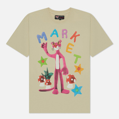 Мужская футболка MARKET x Pink Panther Nostalgia, цвет бежевый, размер S