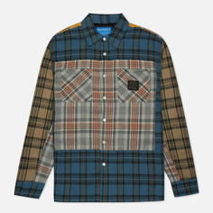 Мужская рубашка MARKET Thrift Flannel, цвет синий, размер XXL