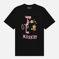 Мужская футболка MARKET x Pink Panther Pourover, цвет чёрный, размер M