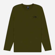 Мужской лонгслив The North Face Simple Dome Crew Neck, цвет оливковый, размер XXL