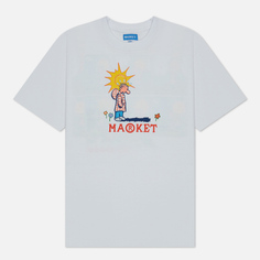 Мужская футболка MARKET Shadow Work, цвет белый, размер XXL