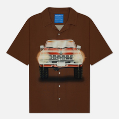 Мужская рубашка MARKET Keep Honking, цвет коричневый, размер S