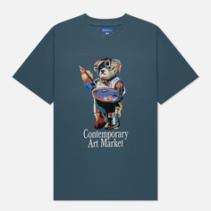 Мужская футболка MARKET Art Market Bear, цвет синий, размер XL