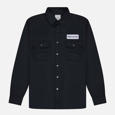 Мужская рубашка uniform experiment Work, цвет чёрный, размер XL