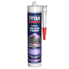 Герметики герметик силиконакриловый TYTAN Professional для кухни и ванной 280мл белый, арт.16159