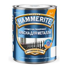 Краски и эмали по металлу и ржавчине краска алкидная HAMMERITE по ржавчине RAL 9005 0,75л черная, арт.5819921