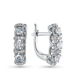 Серьги из белого золота э4712сг02210919_white ЭПЛ Даймонд