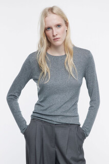 джемпер женский Лонгслив облегающий из тенсела и шерсти Befree