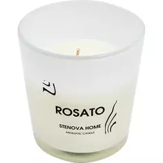 Свеча ароматизированная Rosato розовая 8.5 см Stenova Home