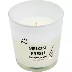 Свеча ароматизированная Melon Fresh желтая 8.5 см Stenova Home