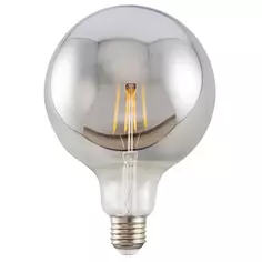 Лампочка декоративная G125 дымчатая 8 Вт E27 8510 диммируемая теплый белый свет Без бренда