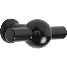 Ручка-кнопка мебельная K-1140, цвет матовый черный Kerron